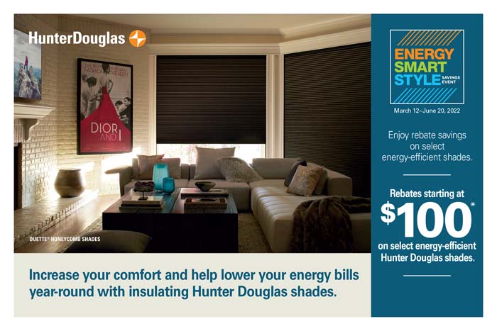 Save With Hunter Douglas Rebates